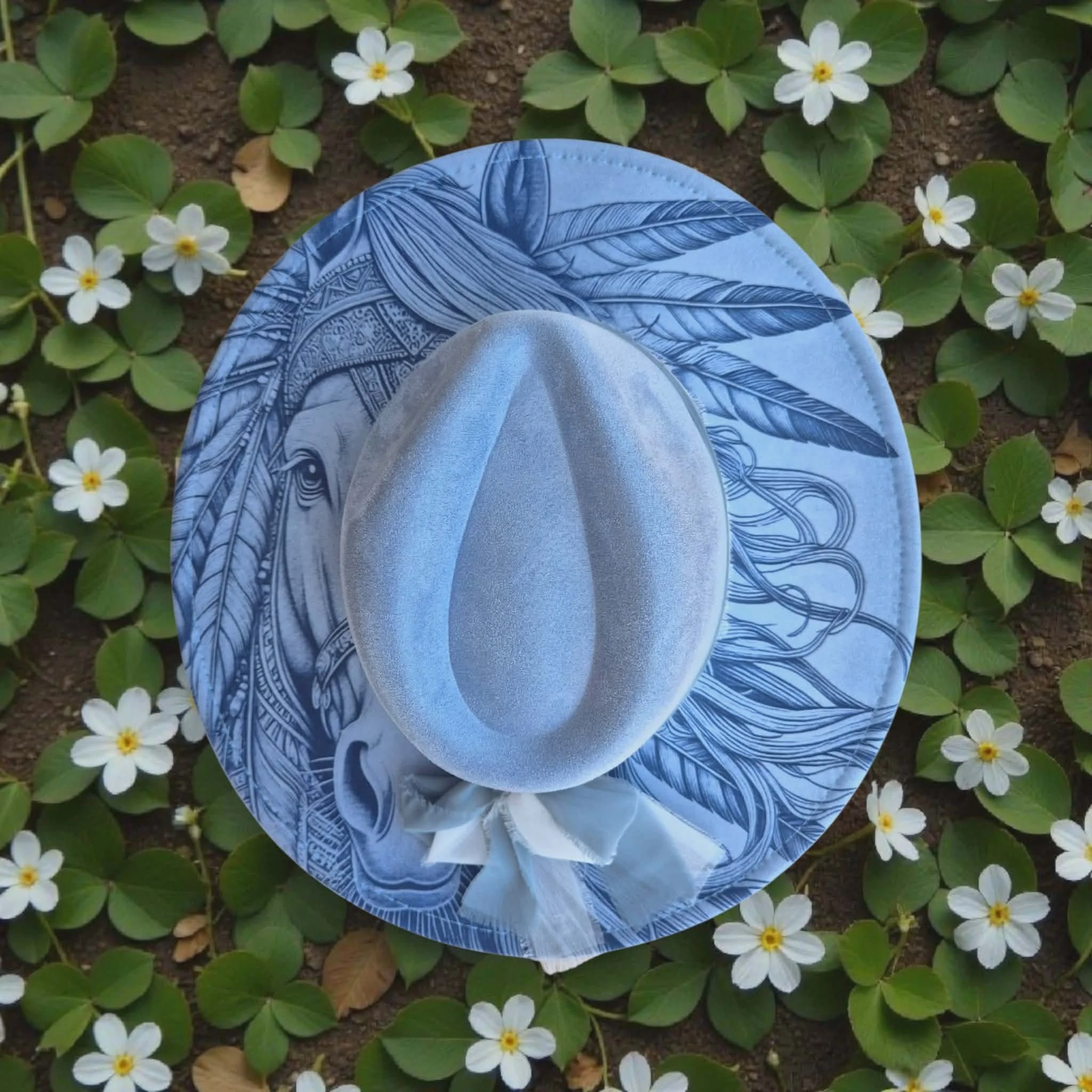 Pale Blue Indian Horse