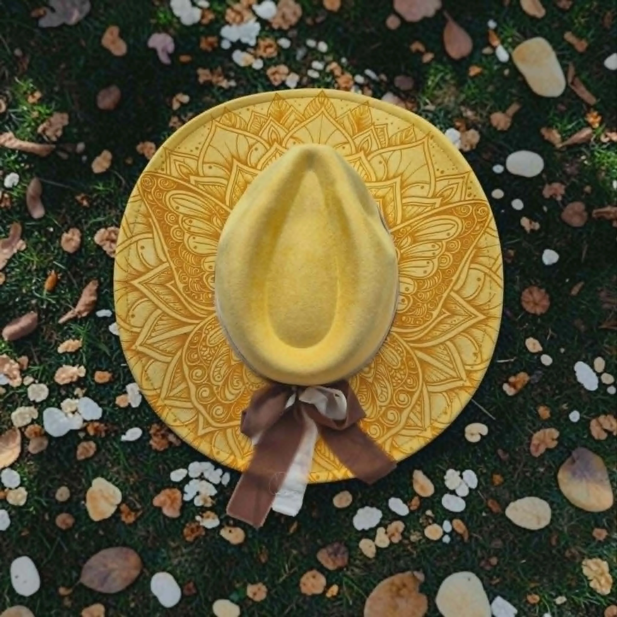 Yellow Cowboy Style Mandala