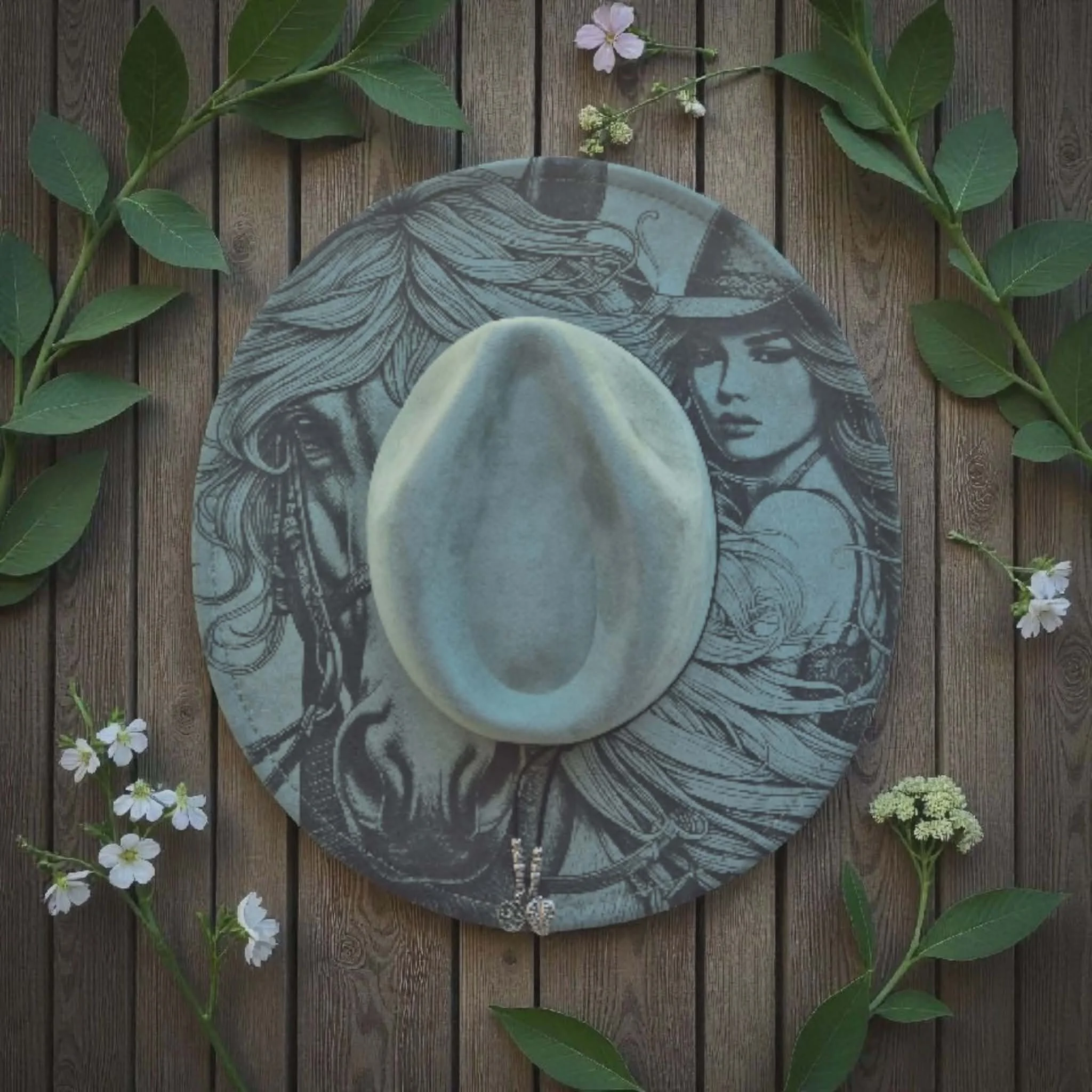 Eucalyptus Horse and Cowgirl