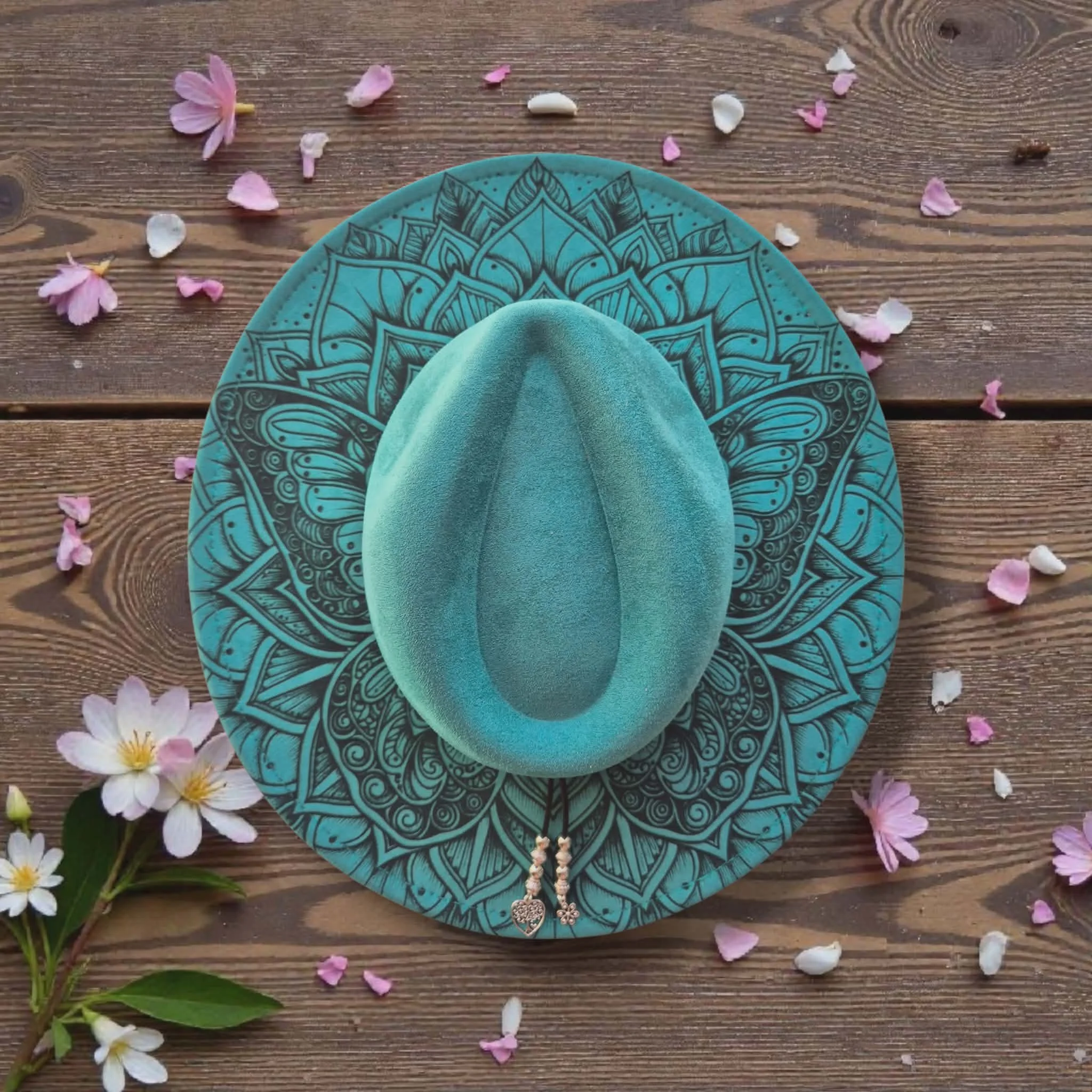 Teal Butterfly Mandala