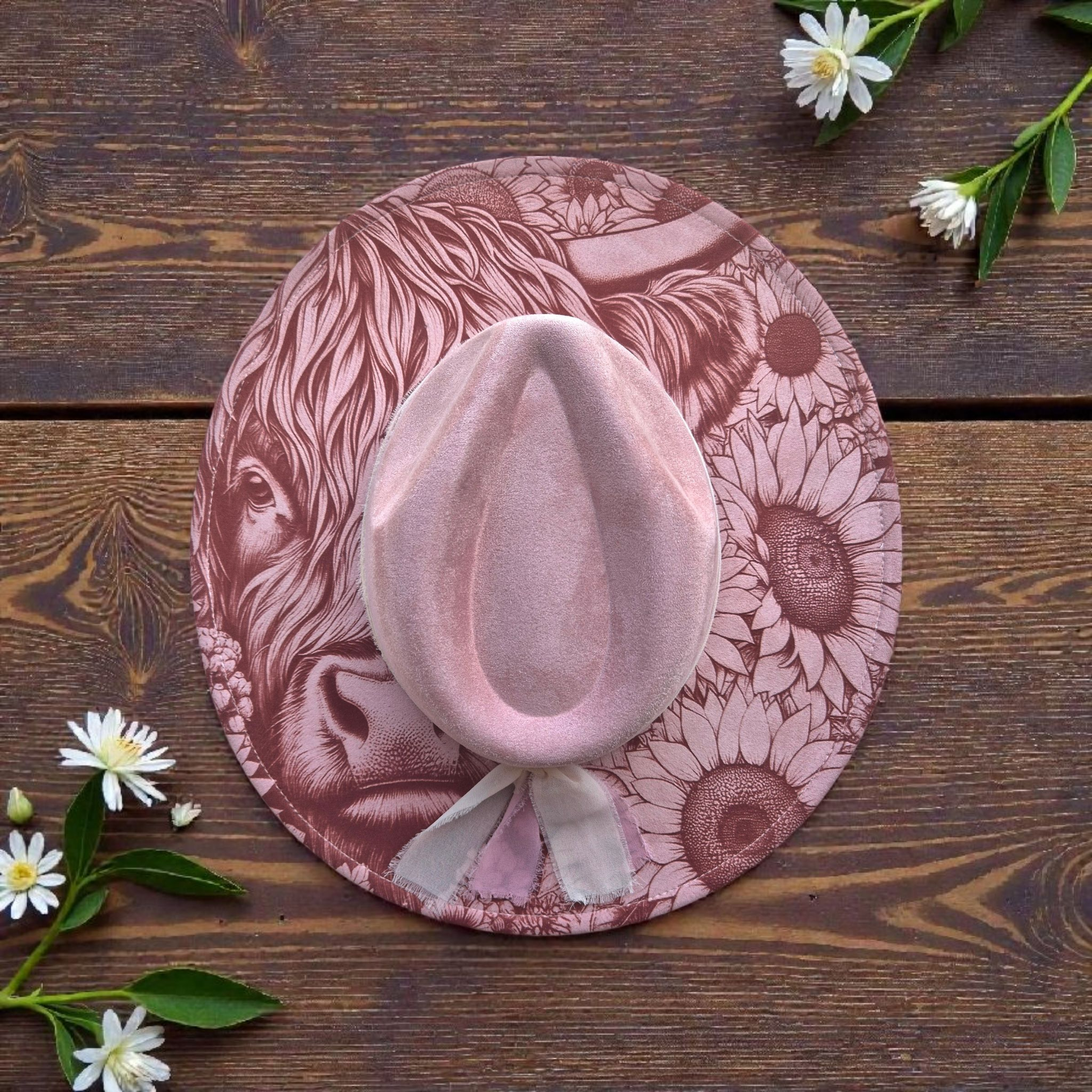 Dusty Pink Highland Cow