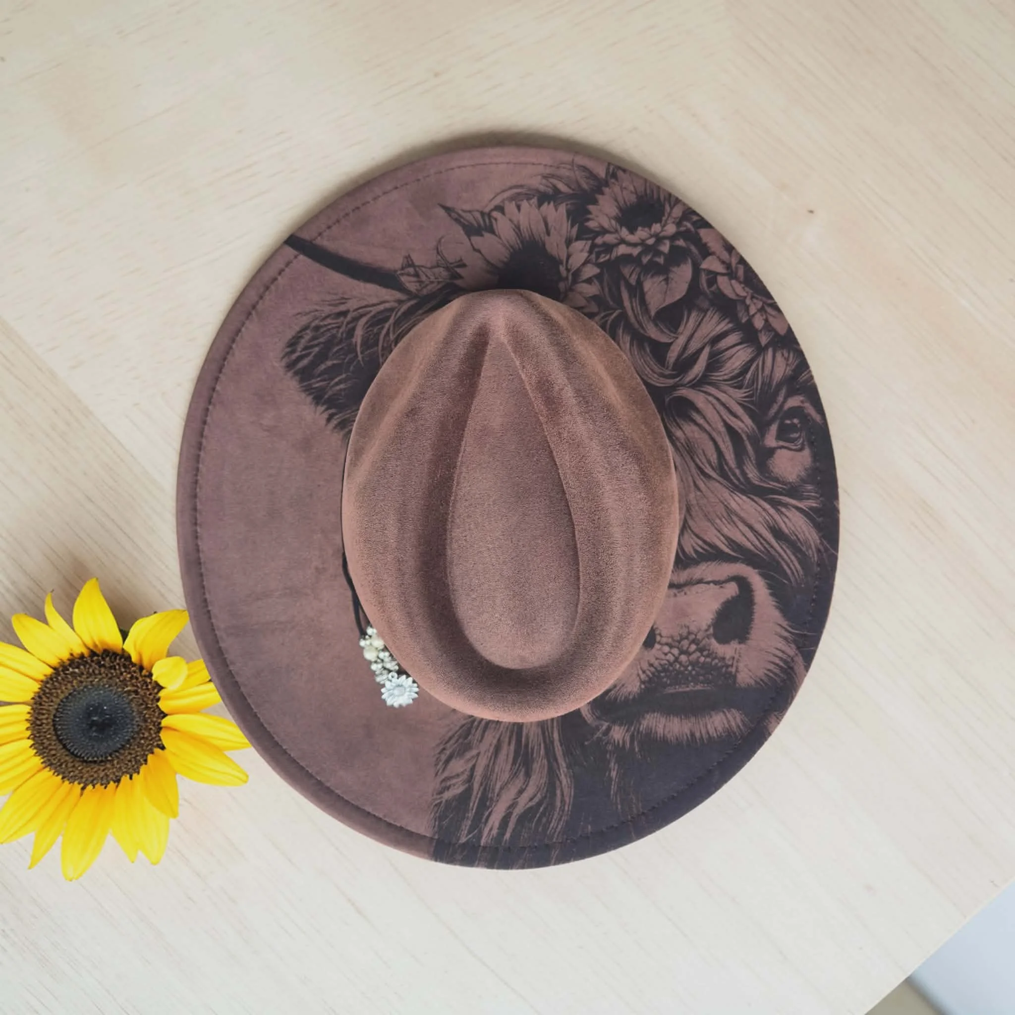 Chocolate Brown Highland Cow