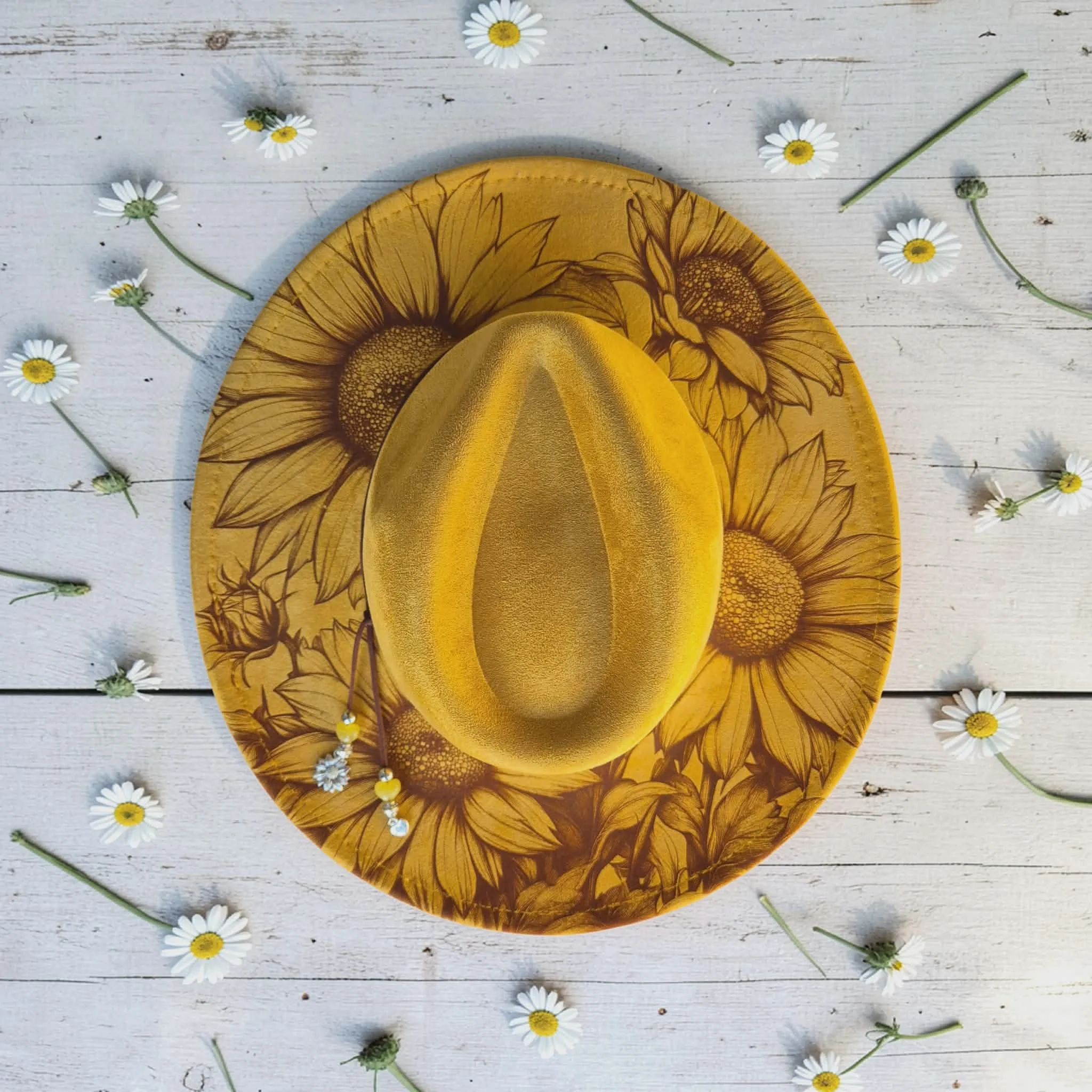 Dark Yellow Sunflowers