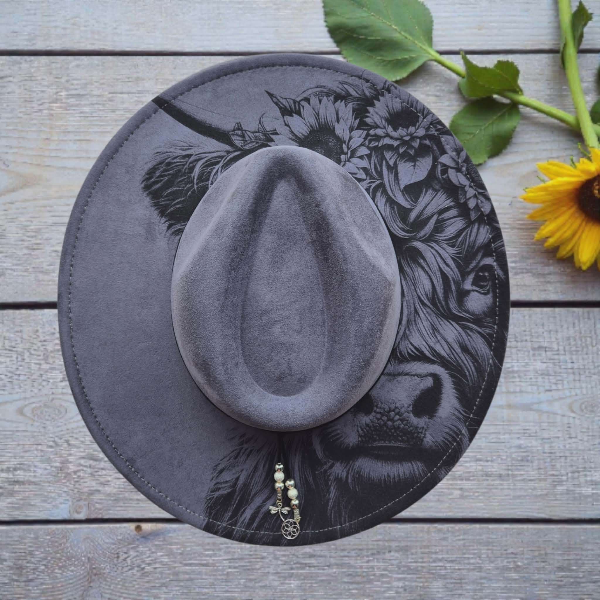 Dark Grey Highland Cow