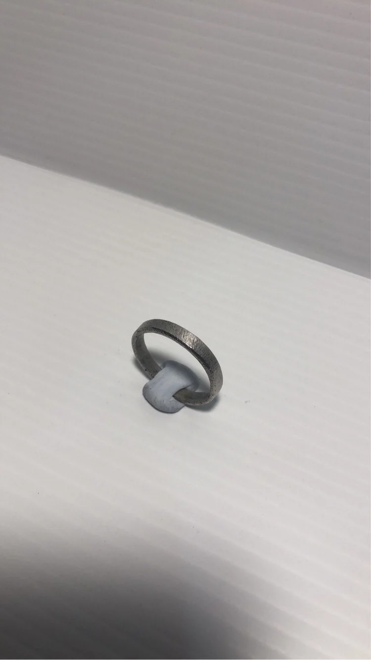 Stainless Steel Textured Ring