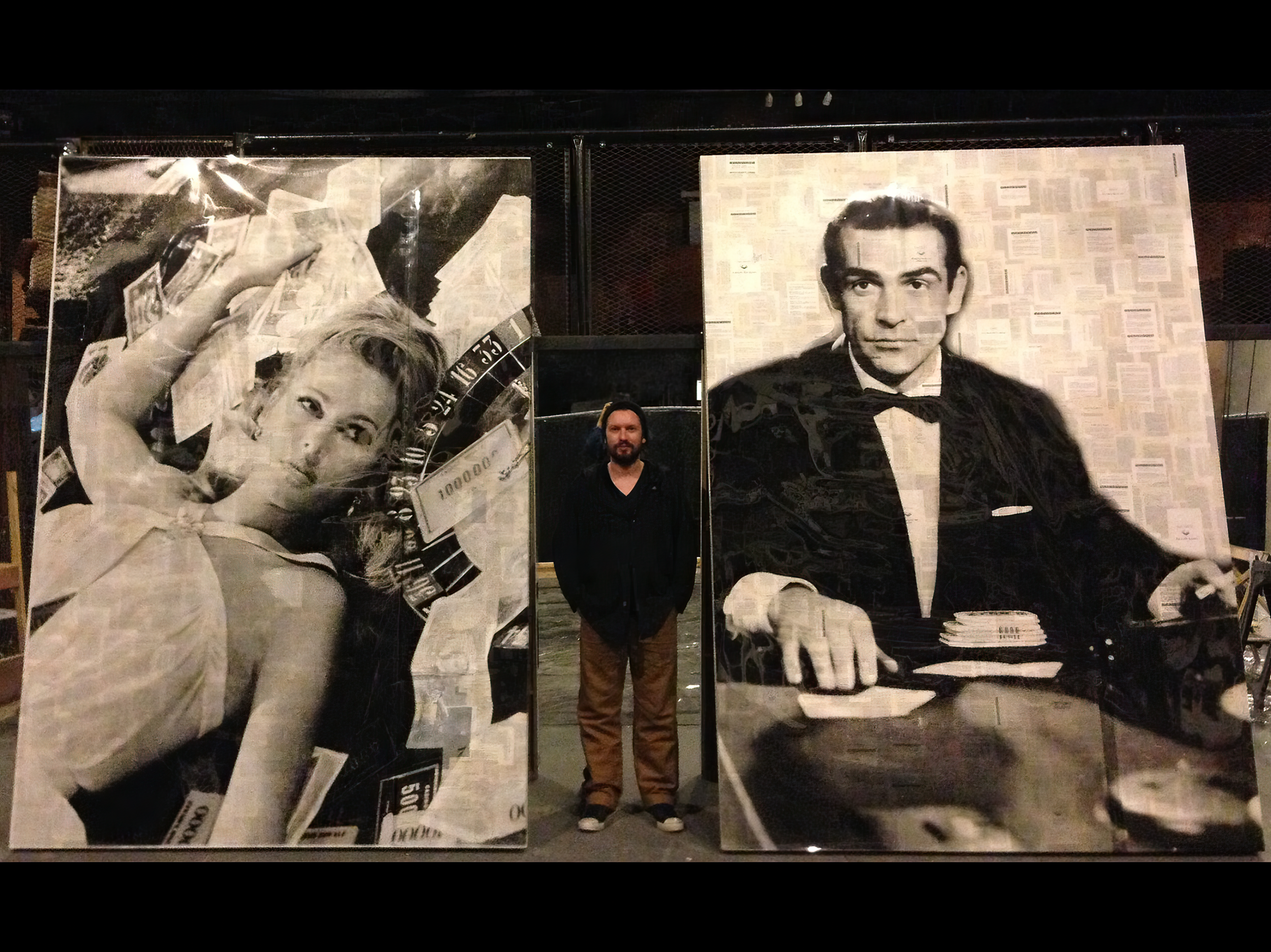 Sean Connery as James Bond and Ursula Andress