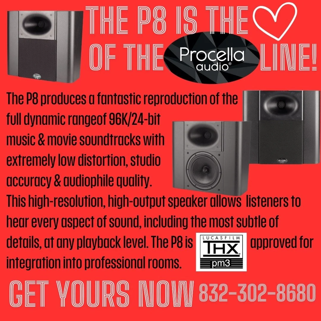 Our customers love the Procella P8 speaker!Thanksgiving parades can be even more enjoyable in the comfort of your own home with a dedicated theater!
_
_
_
_
_
_
-
-
#hometheater #thewoodlands #houston #htown #audiovideo #procella #speaker