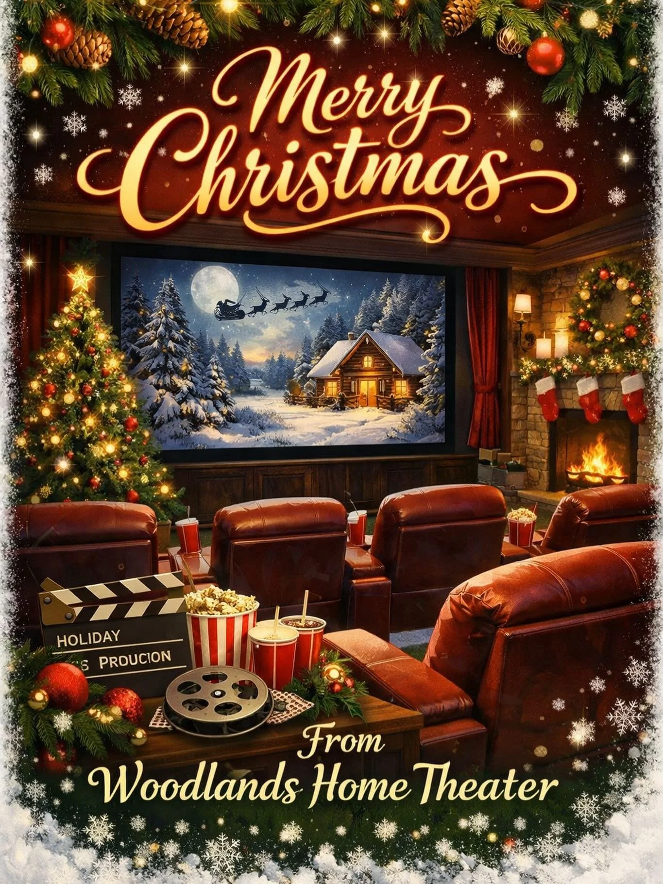 Merry Christmas and Happy New Years to everyone from all of us at Woodlandshometheater. We are very thankful for all the year has brought and the people we&rsquo;ve met. Here&rsquo;s to a fantastic 2026! #christmas #newyears #2026 #hometheater