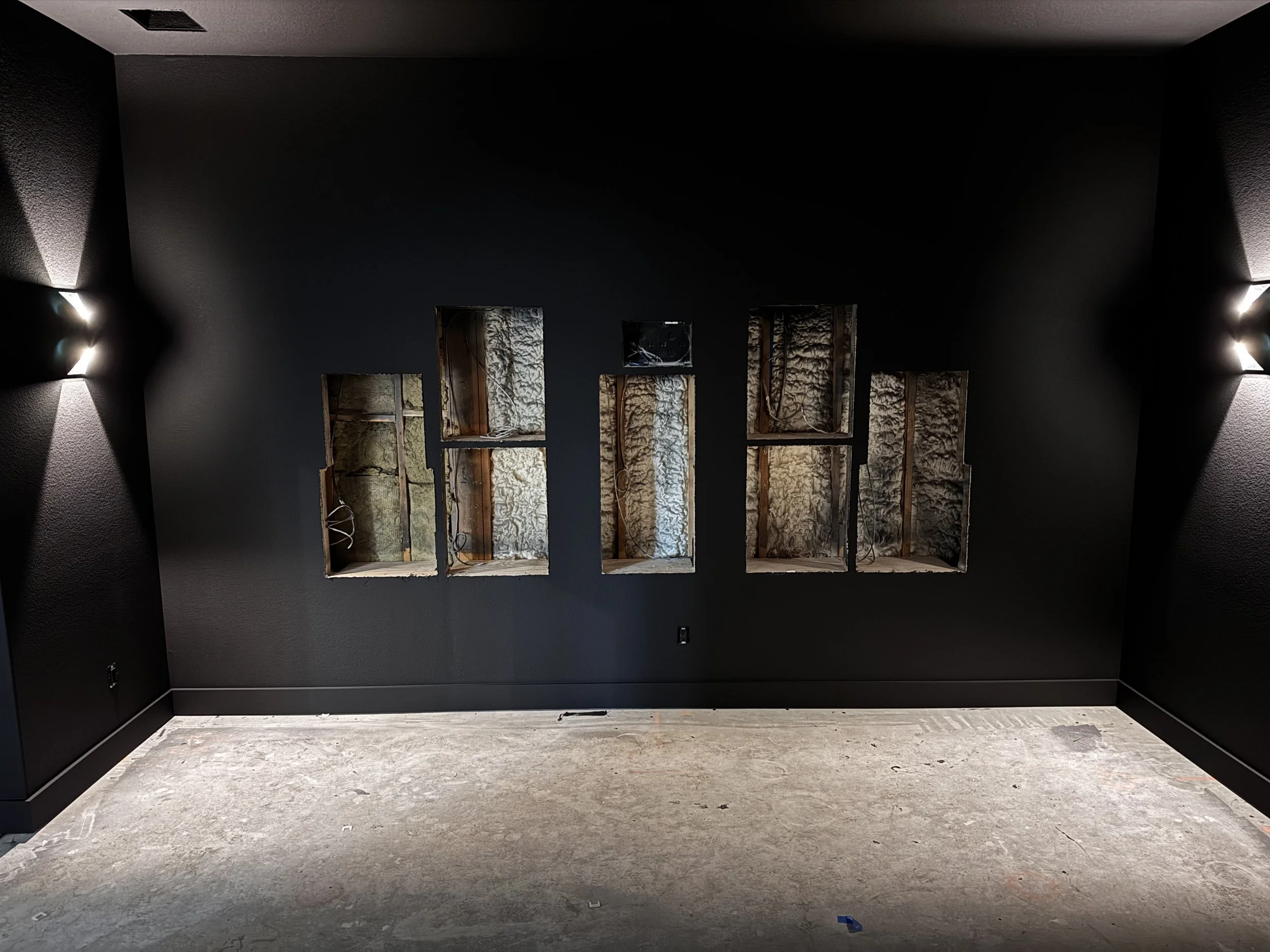 Woodlands Home Theater picture during construction, The Woodlands TX San Antonio Tx Boerne TX Austin TX Bridgeland TX