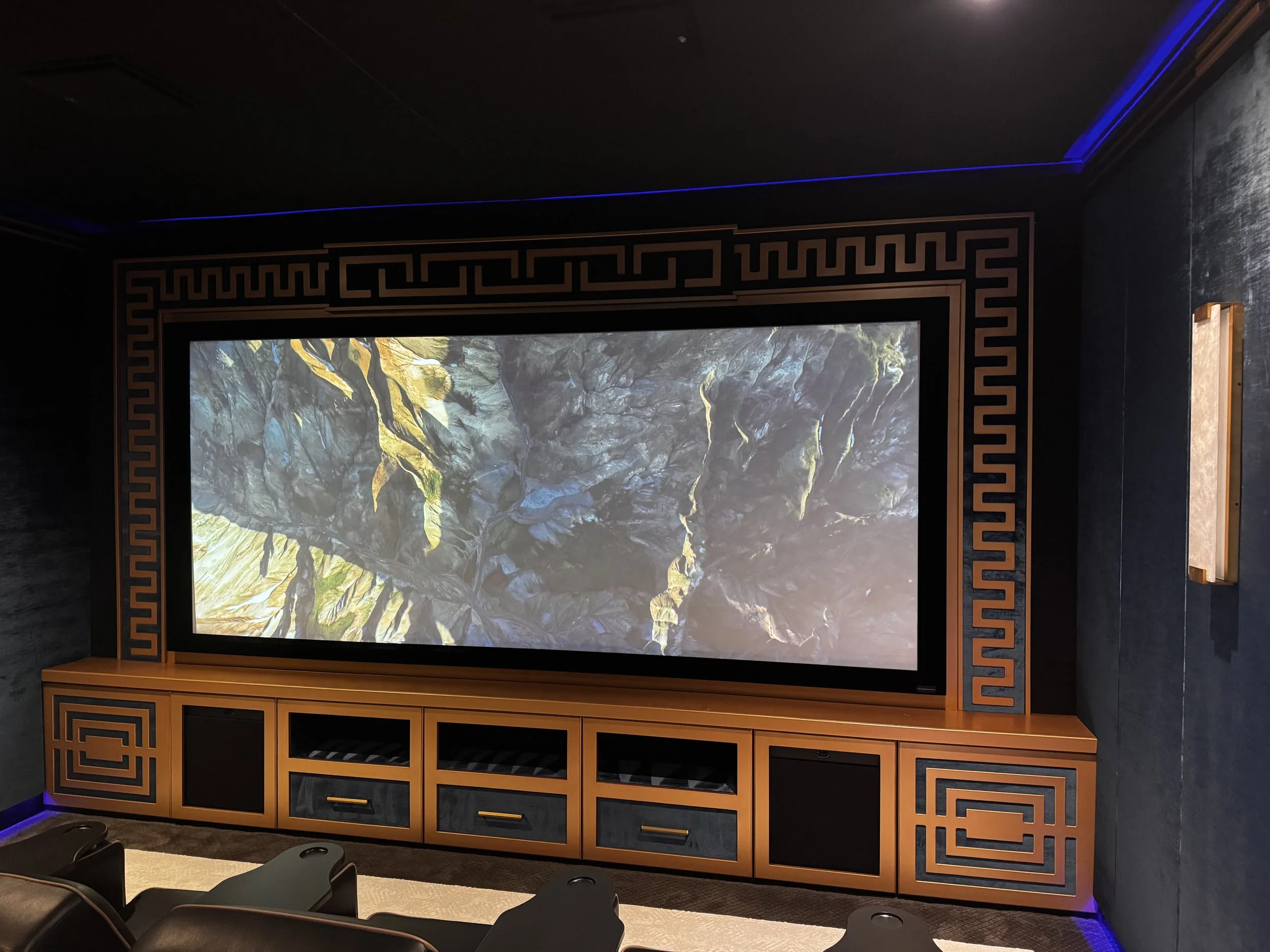 Luxury home theater in the Houston area