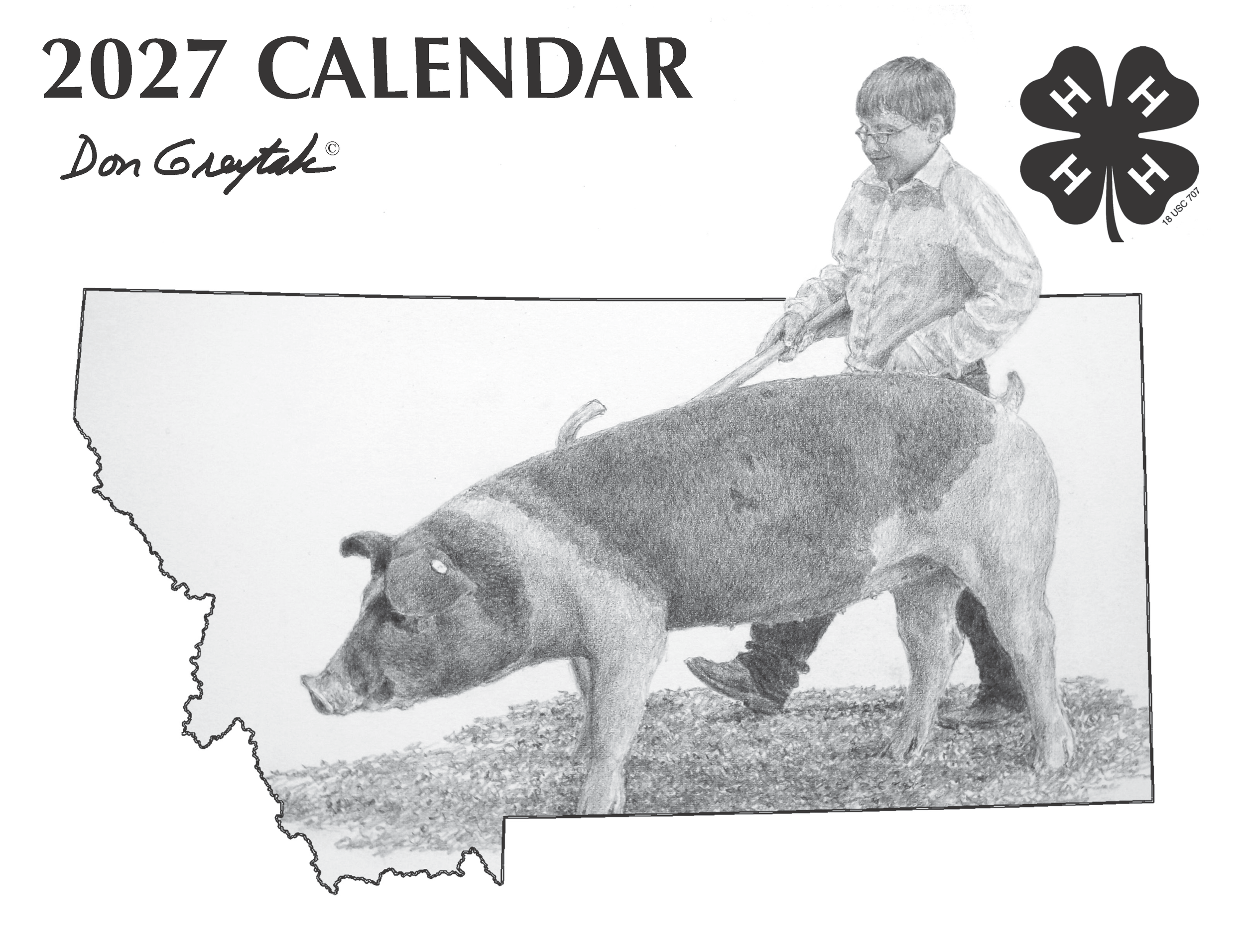 2027 Don Greytak 4-H calendar