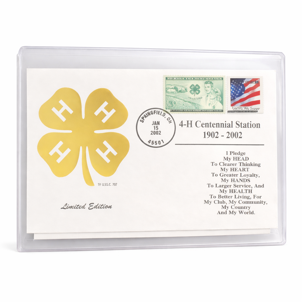 Gold Clover 4-H Card