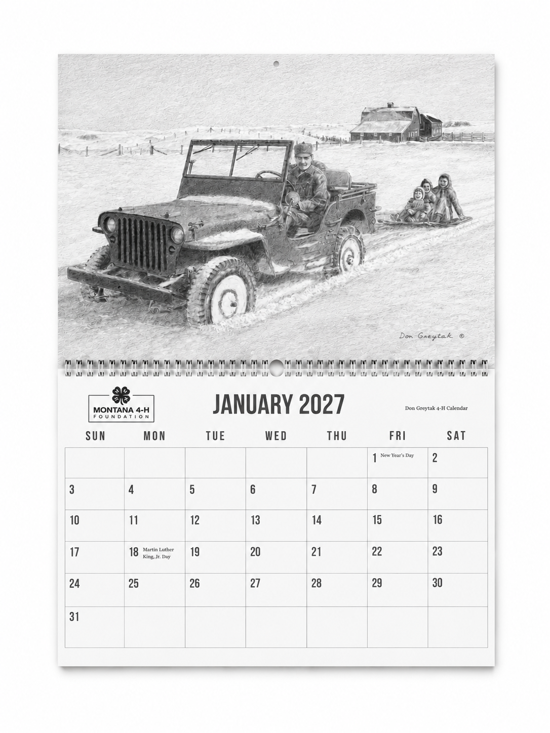 2027 Greytak Calendar