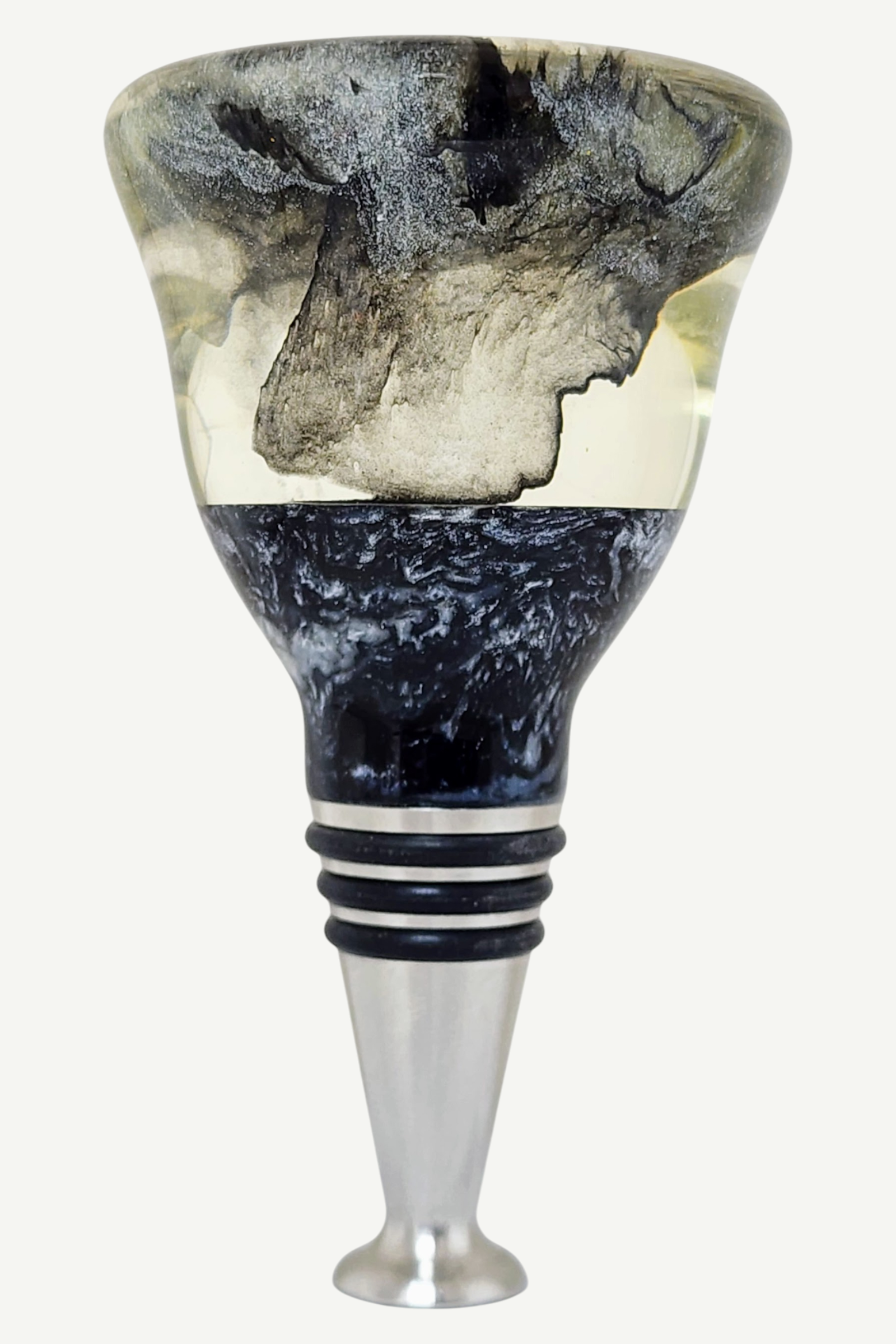 Bottle Stopper with Decorative Resin Top