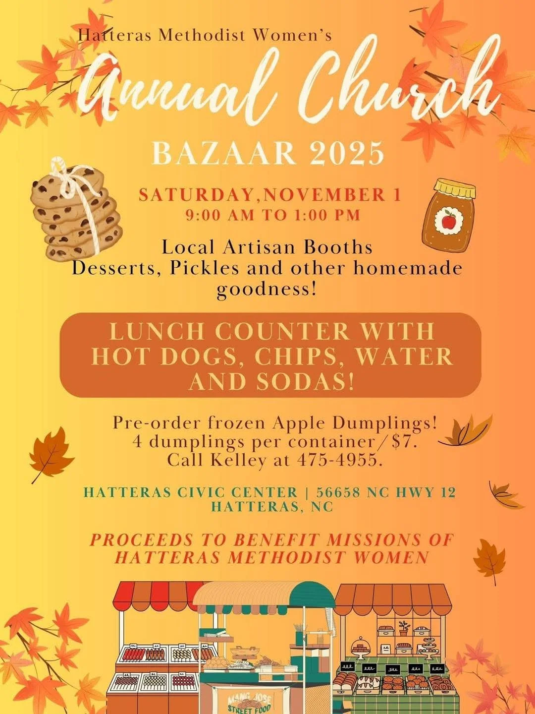 Hatteras Methodist Women's Annual Church Bazaar 2025