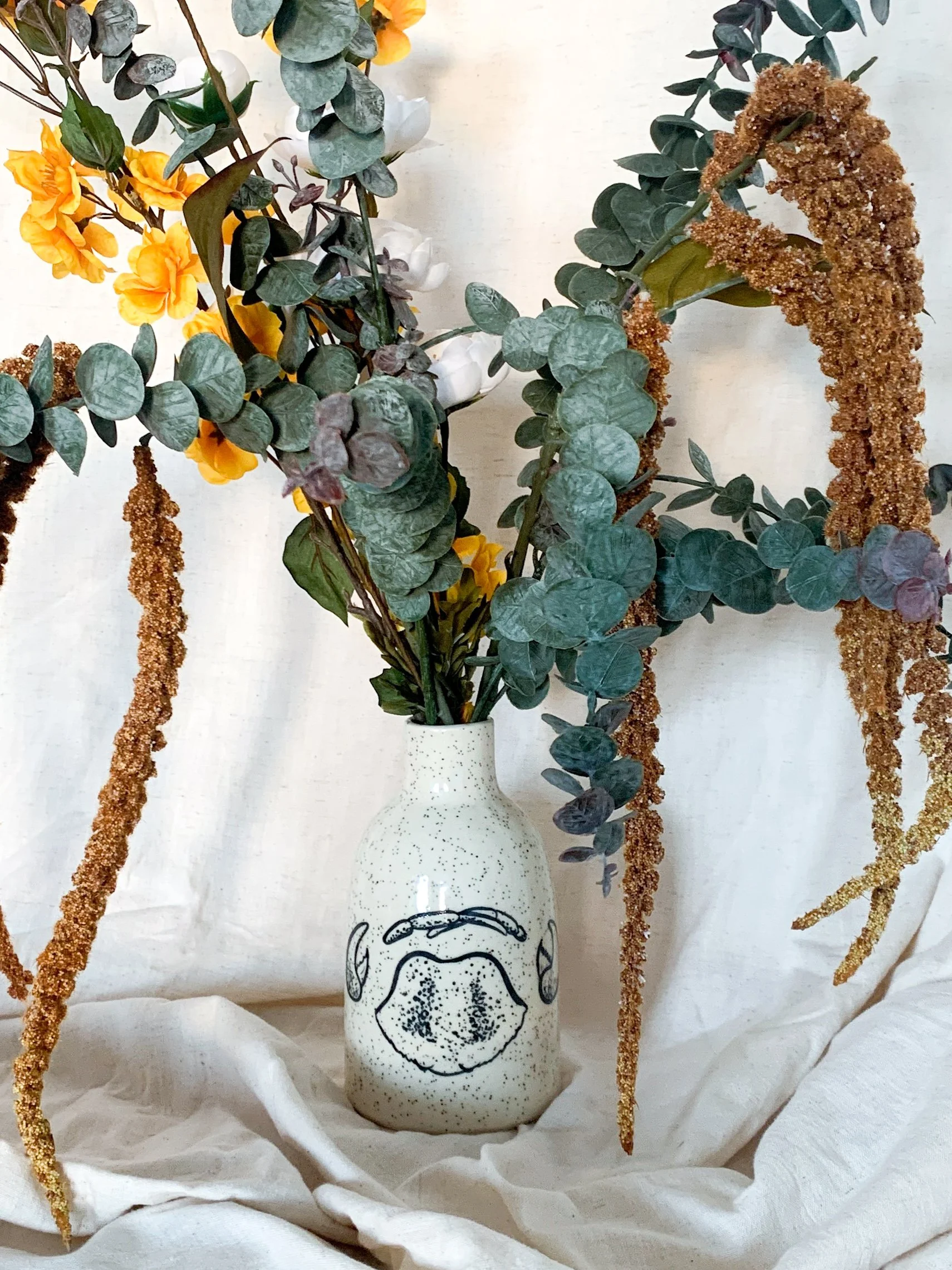 Crab Shells Vase