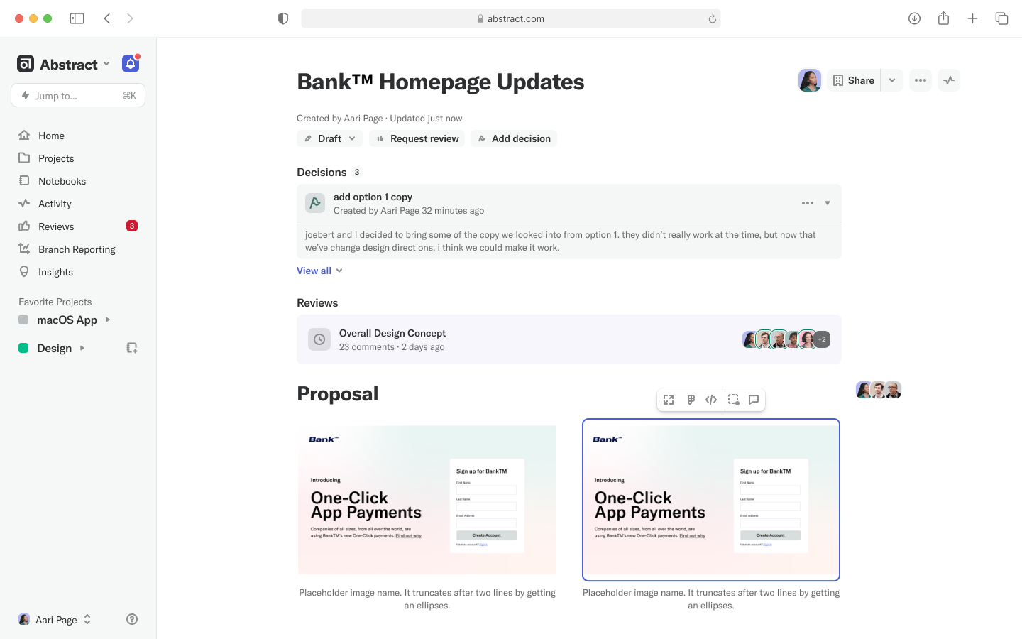 Notebook with Decisions and Review