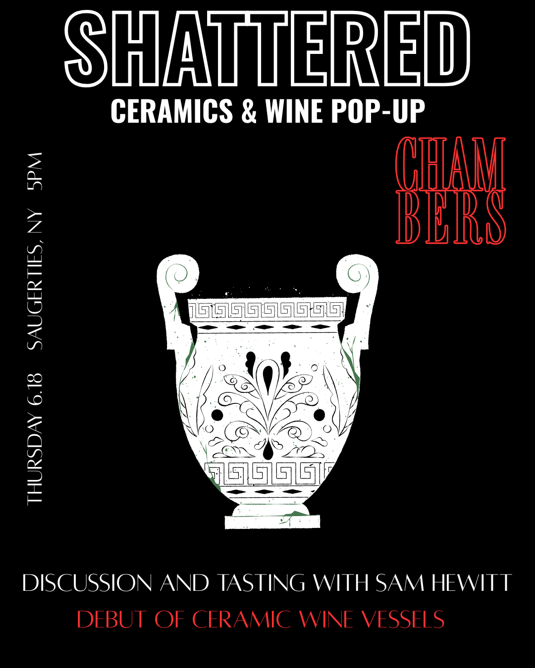 CERAMICS & WINE POP-UP AT CHAMBERS 
