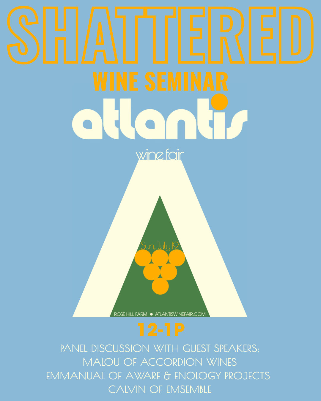 SHATTERED Wine Seminar at Atlantis Wine Fair