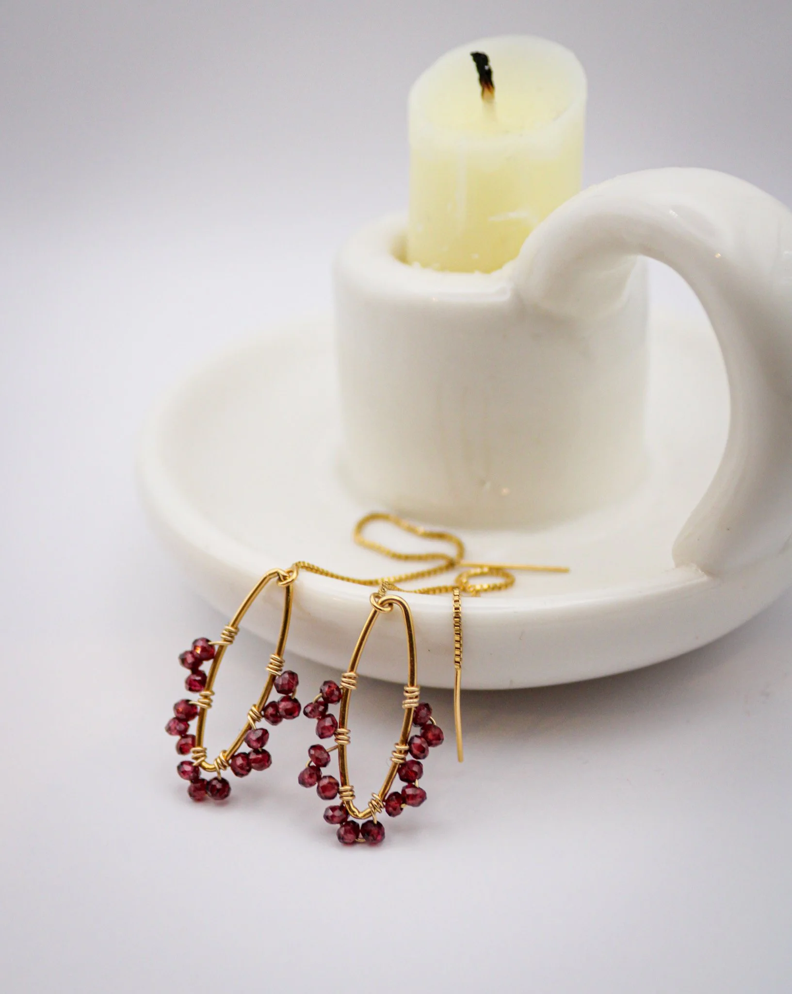 Oblong Threader Earrings