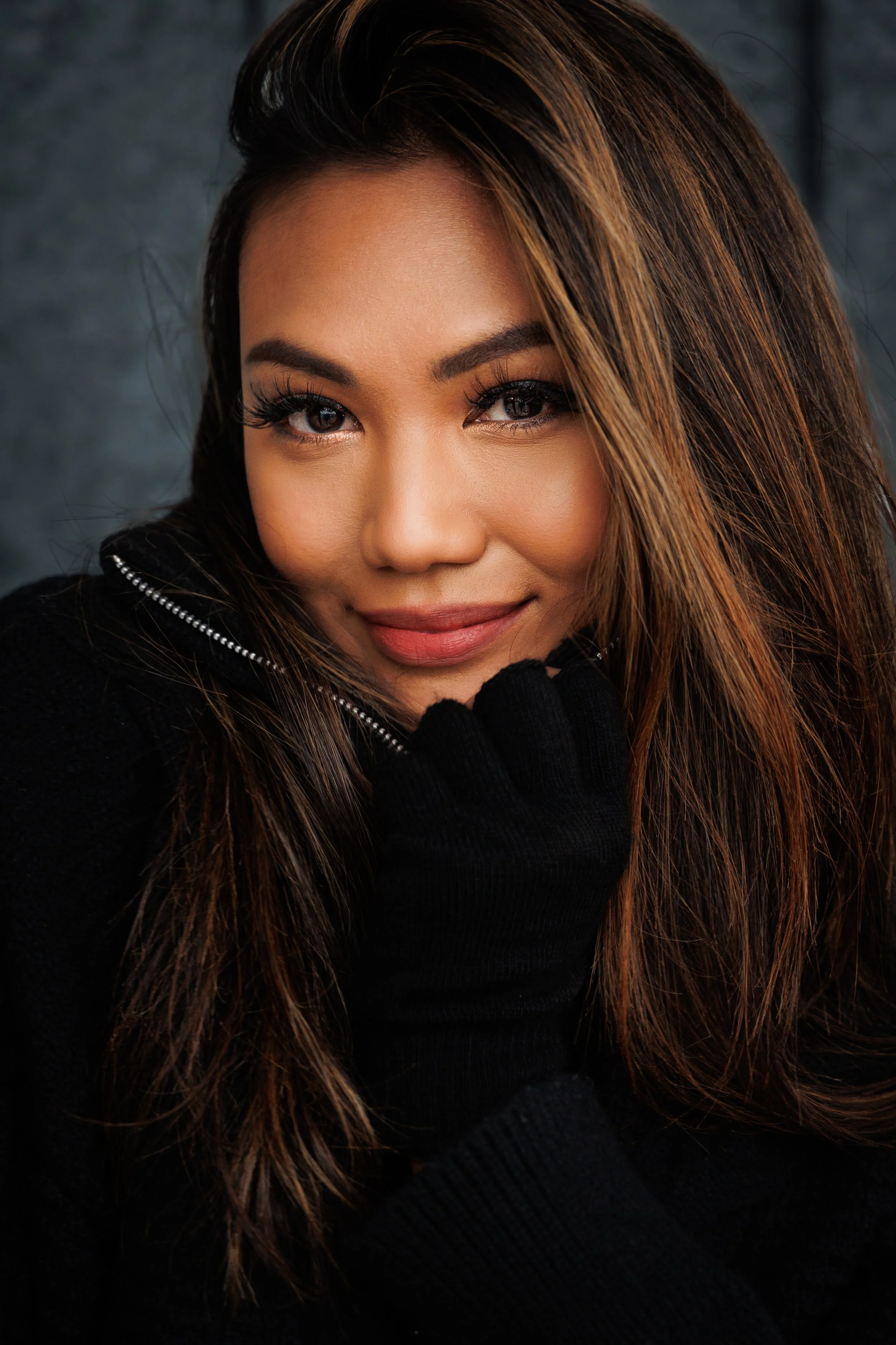 Black on black keeps you warm in winter.