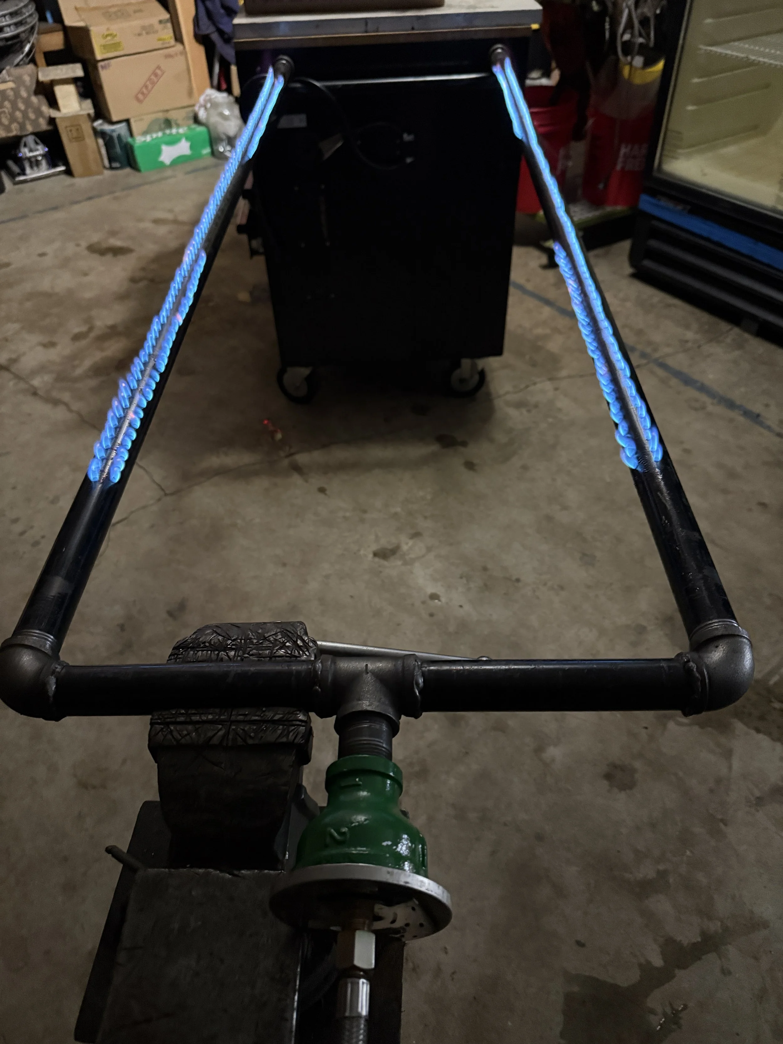 Dual Long-Barrel Propane Burner Kit (60”+) – Complete High-Pressure Setup