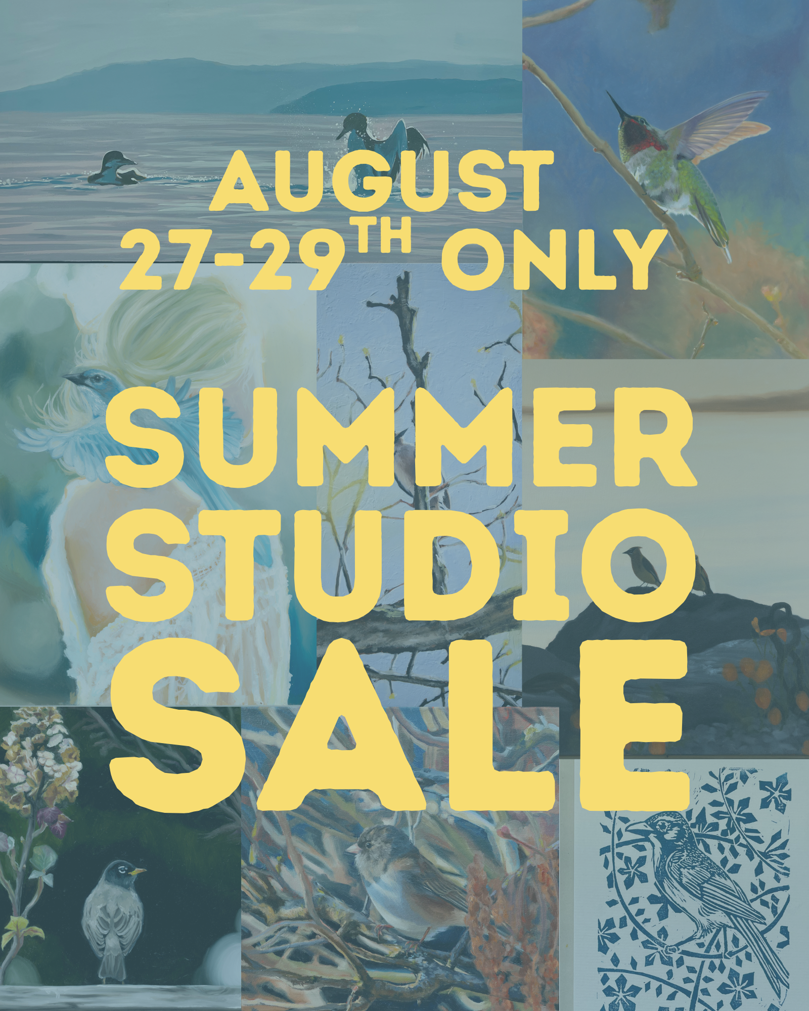 SUMMER STUDIO SALE AUGUST 27-29th ONLY!