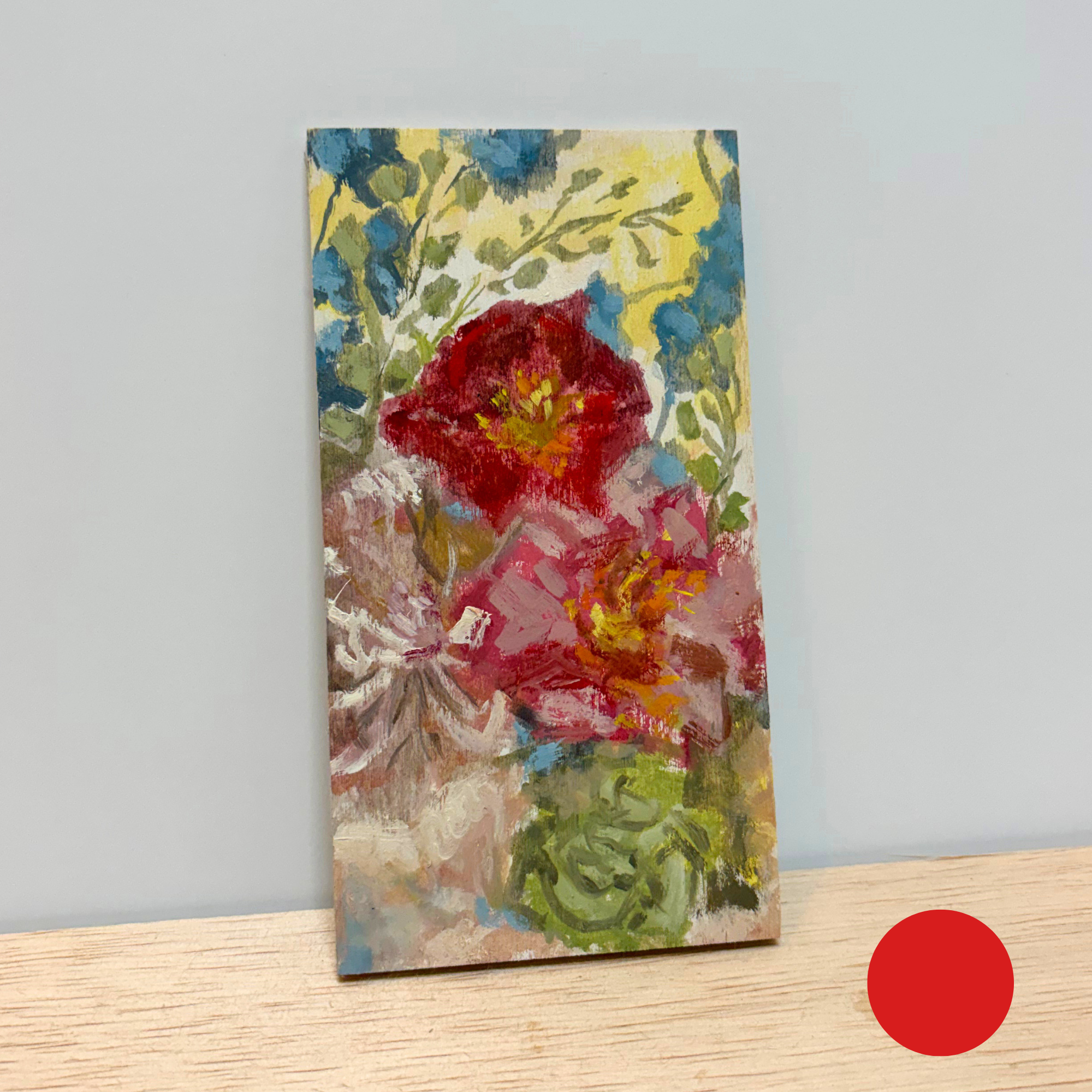 "Bridal Bouquet" Mini Oil Painting
