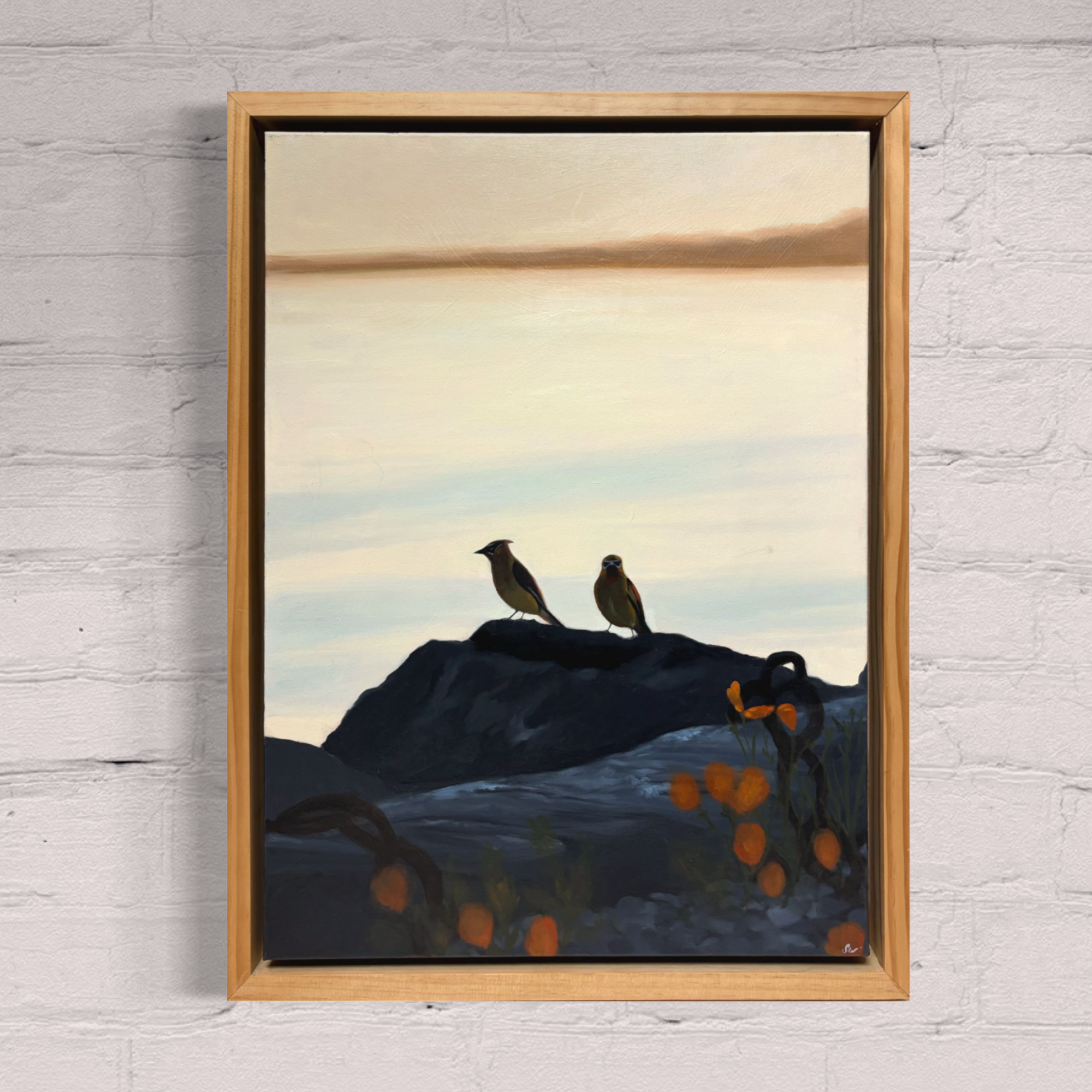 "Cedar Pair" Original Oil Painting