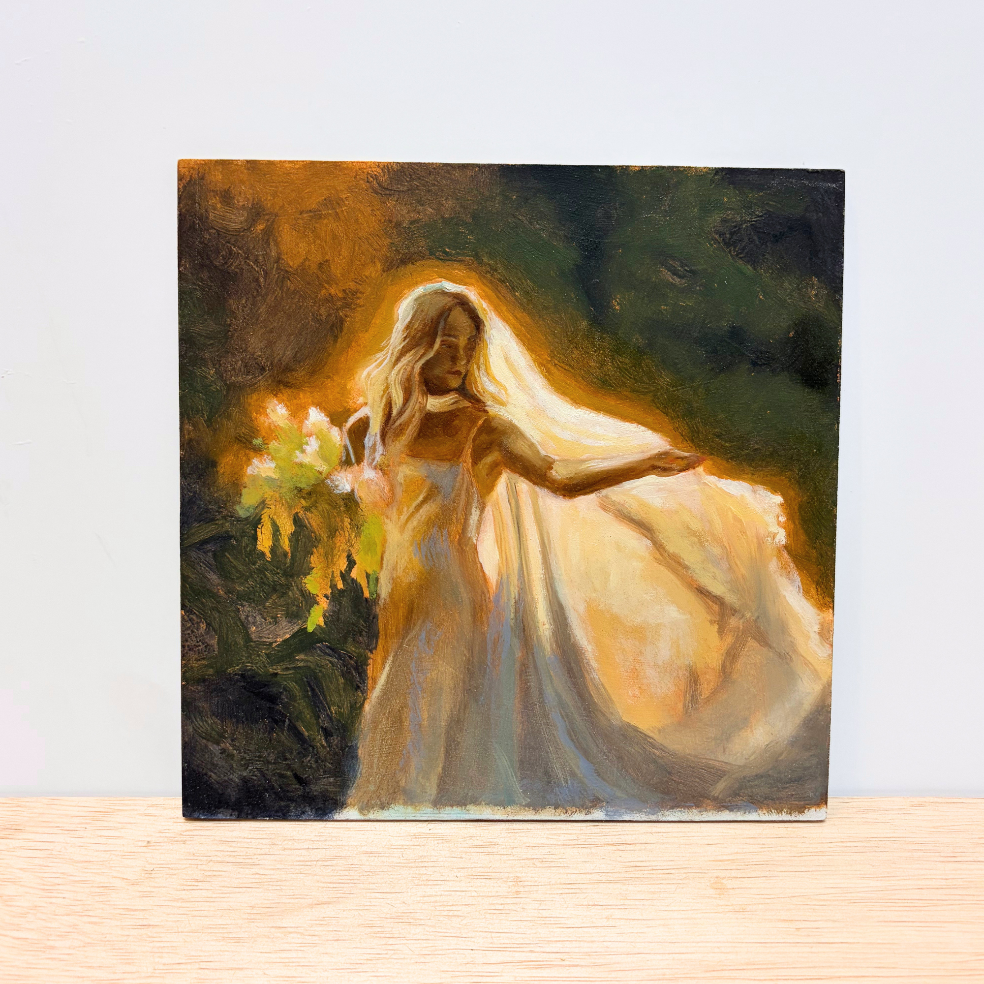 "Glow of Eden" Bridal Oil Painting (Study)