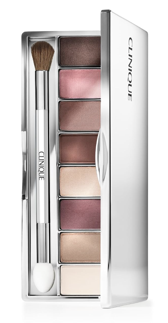Clinique All About Shadow Eye Shadow Palette, 8 Silky + Buildable Shades | Safe For Sensitive Eyes
