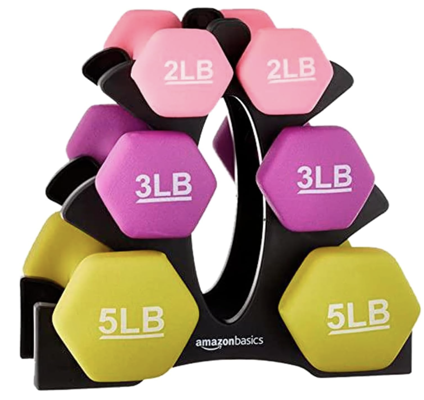 Amazon Basics Neoprene Dumbbell Hand Weights