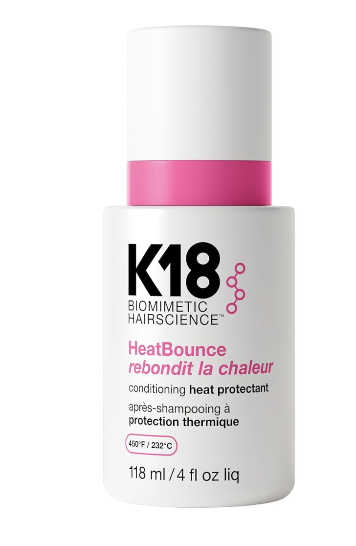 K18 HeatBounce Conditioning Heat Protection Spray for Hair Biomimetic Heat Protectant + Leave In Conditioner Detangles, Softens + Protects Up to 450°F
