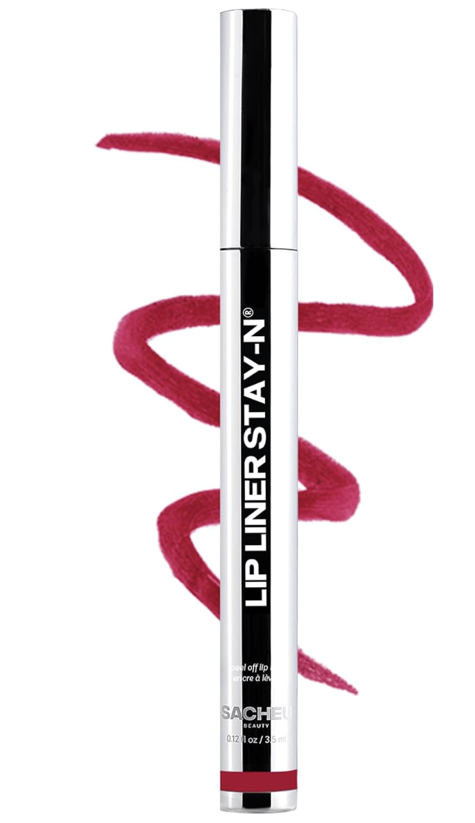 Sacheu Lip Liner STAY-N Peel Off Lip Stain, Longwear, getREDy Water-resistant, transfer & smudge-proof, lip tint with hyaluronic acid & vitamin E for conditioning benefits, matte finish