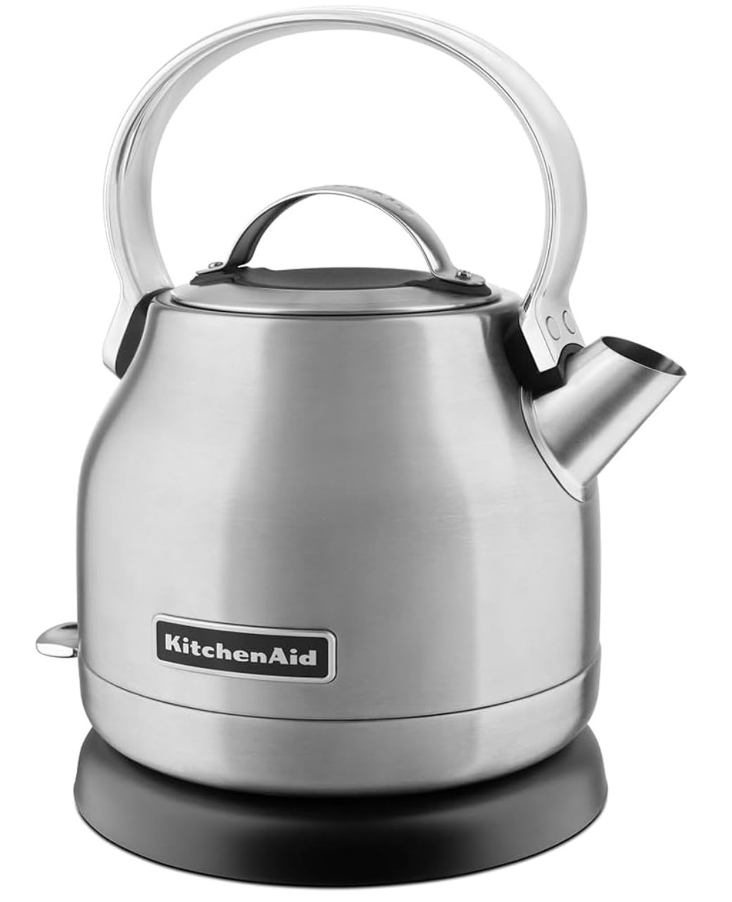 KitchenAid 1.25 L Electric Kettle, Brushed Stainless Steel, KEK1222SX Removable Lid for Easy Filling, Stainless Steel Design, Convenient Pouring Spout, Compact Design