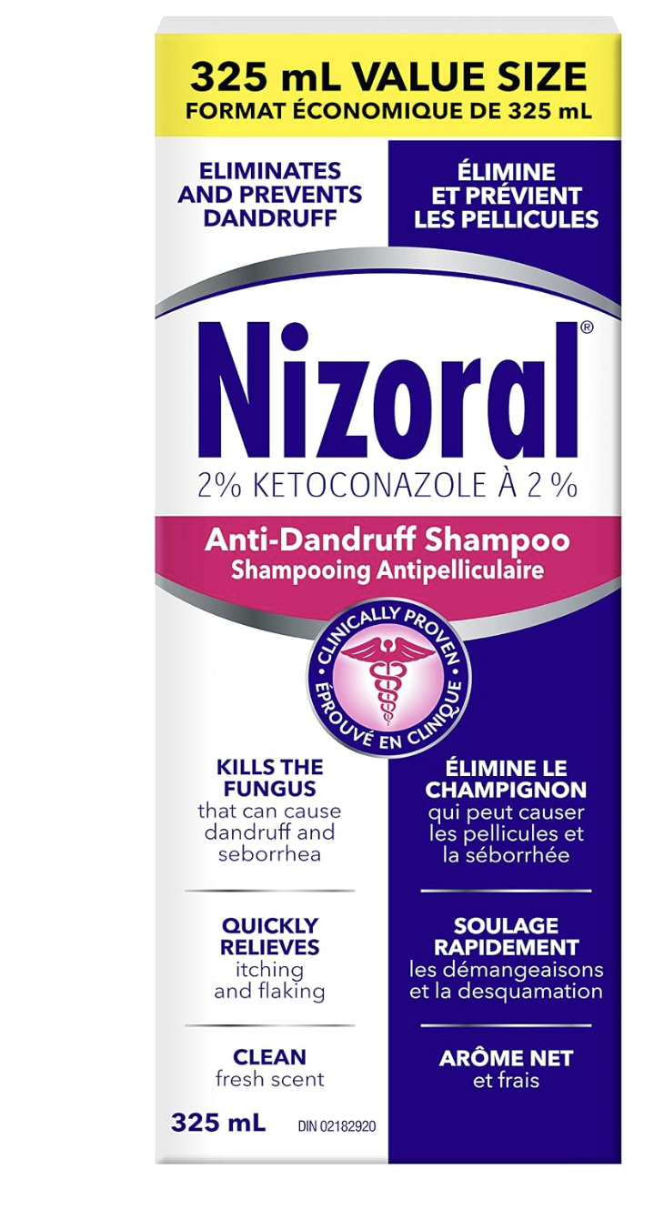Nizoral Anti-Dandruff Shampoo with 2% Ketoconazole, Fresh Scent, 325 ml