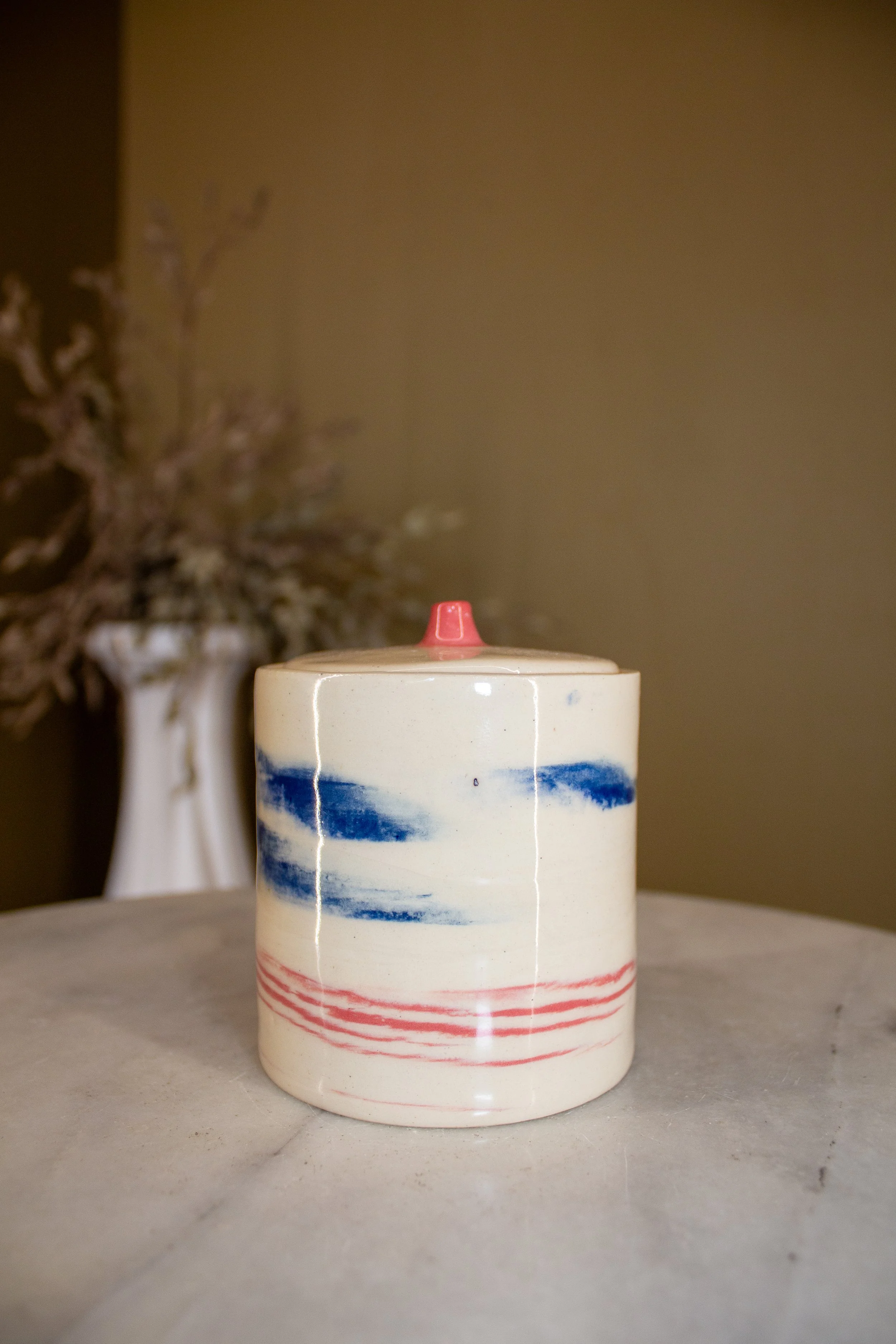 Lidded box.