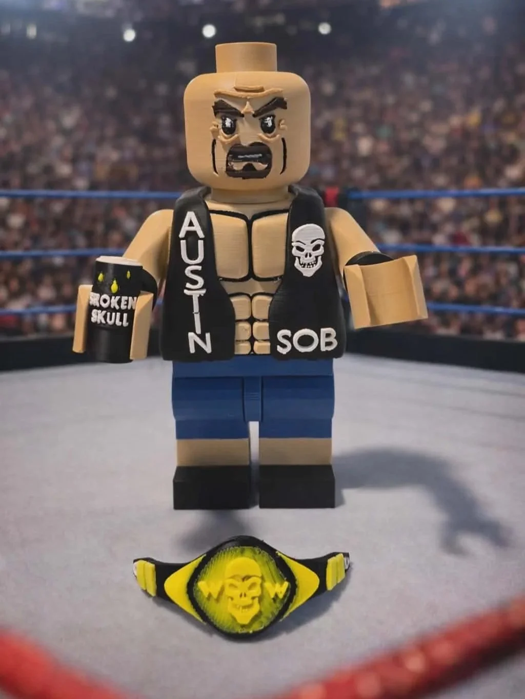 Wrestling ring collectible figure