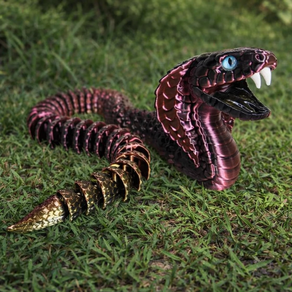 Articulated Silk Cobra — 3D Printed Figure