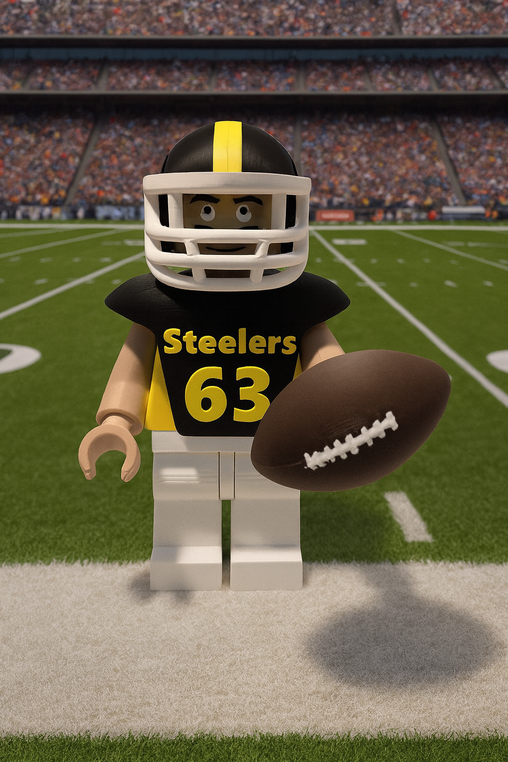 Custom sports collectible football player