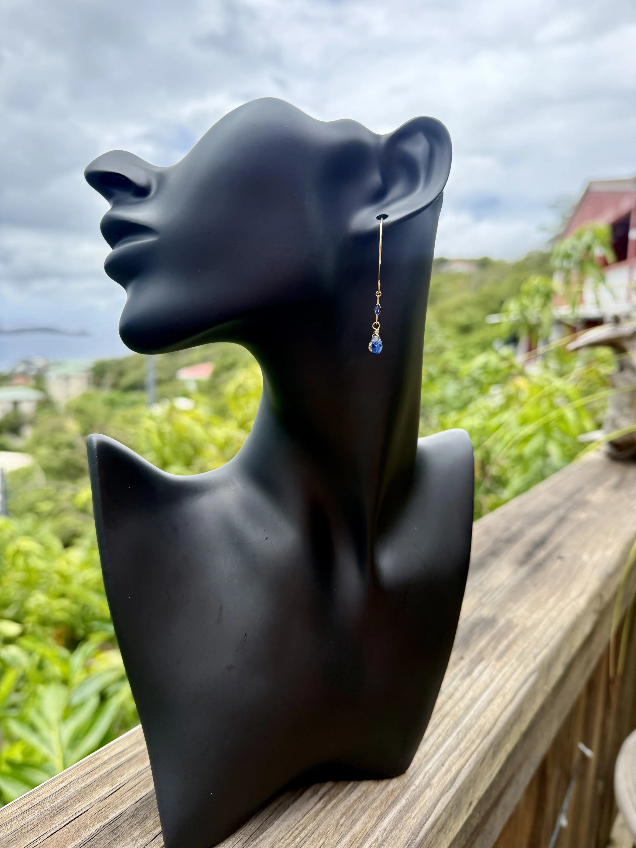 Blue Kyanite  Drops