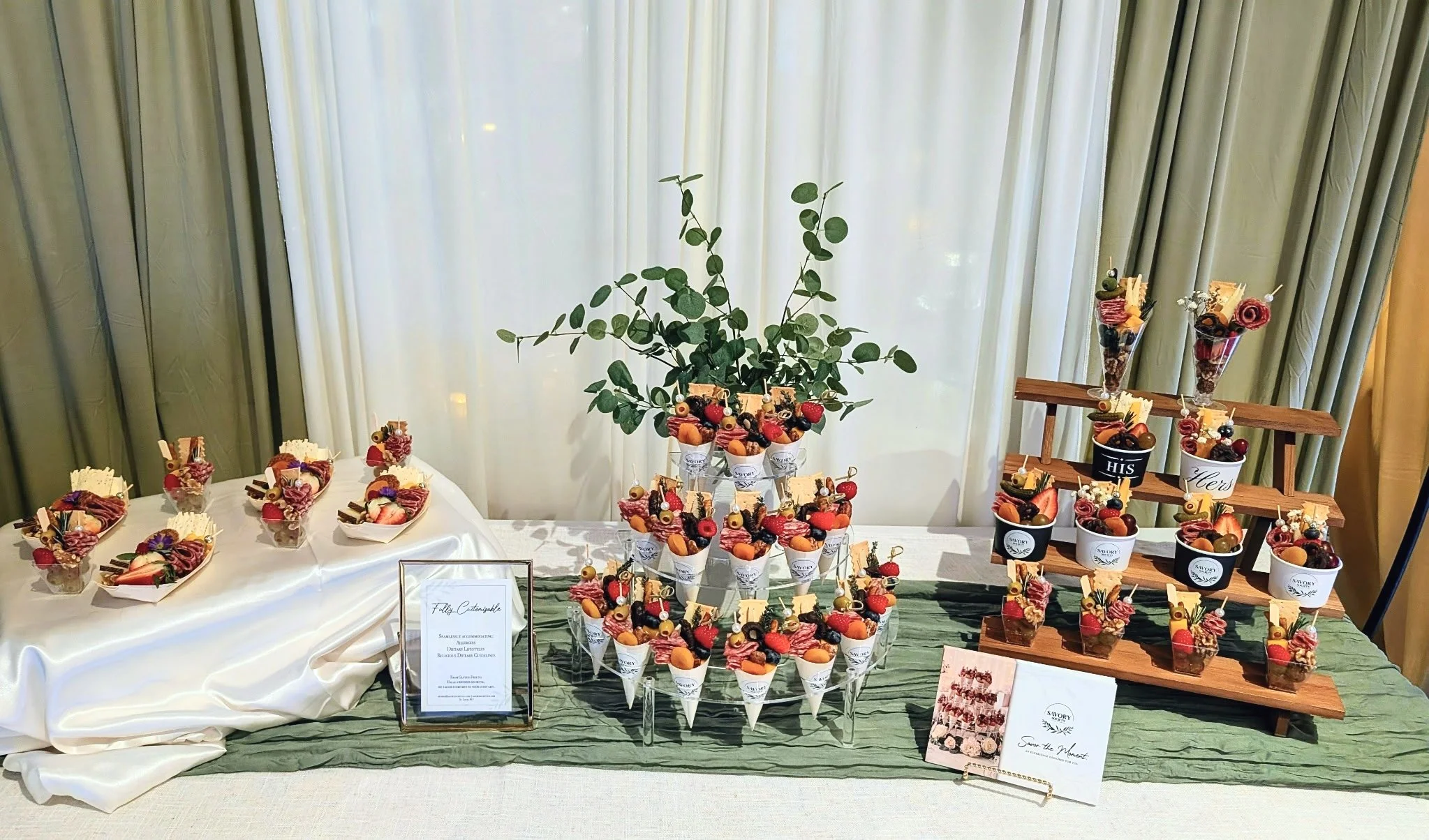 Savory Society Charcuterie Catering for Bridal Showers in St. Louis, Charcuterie Cups, Charcuterie Cones and Charcuterie Boats