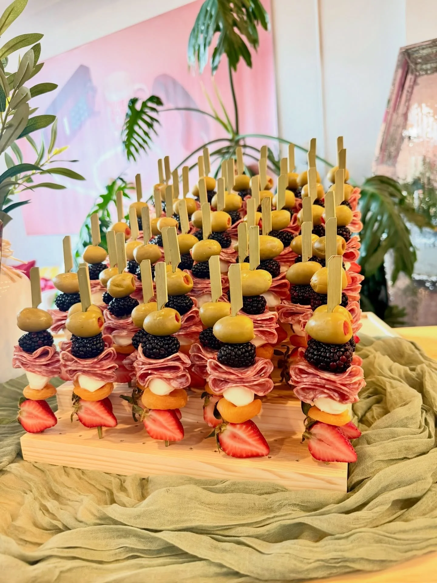 Skewers are officially on the menu. Our newest menu item.

Salami, mozzarella, blackberry, strawberry &amp; olive &mdash; all on one perfect little pick. Add them to your dinner service as a starter, or pair with our signature cones for grand opening