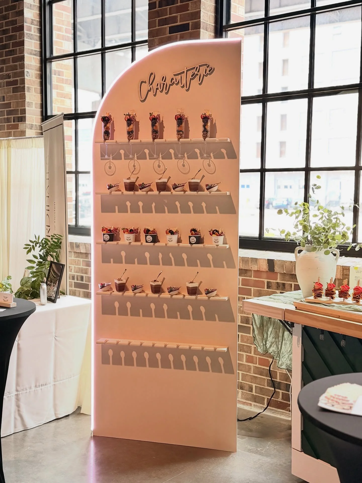 We had the best time connecting with all the incredible couples at the @offwhitestl Wedding Show on Sunday! 🤍✨

We were so excited to officially show off some brand-new additions to our event setups:

✨ Our custom Charcuterie Display Wall featuring 