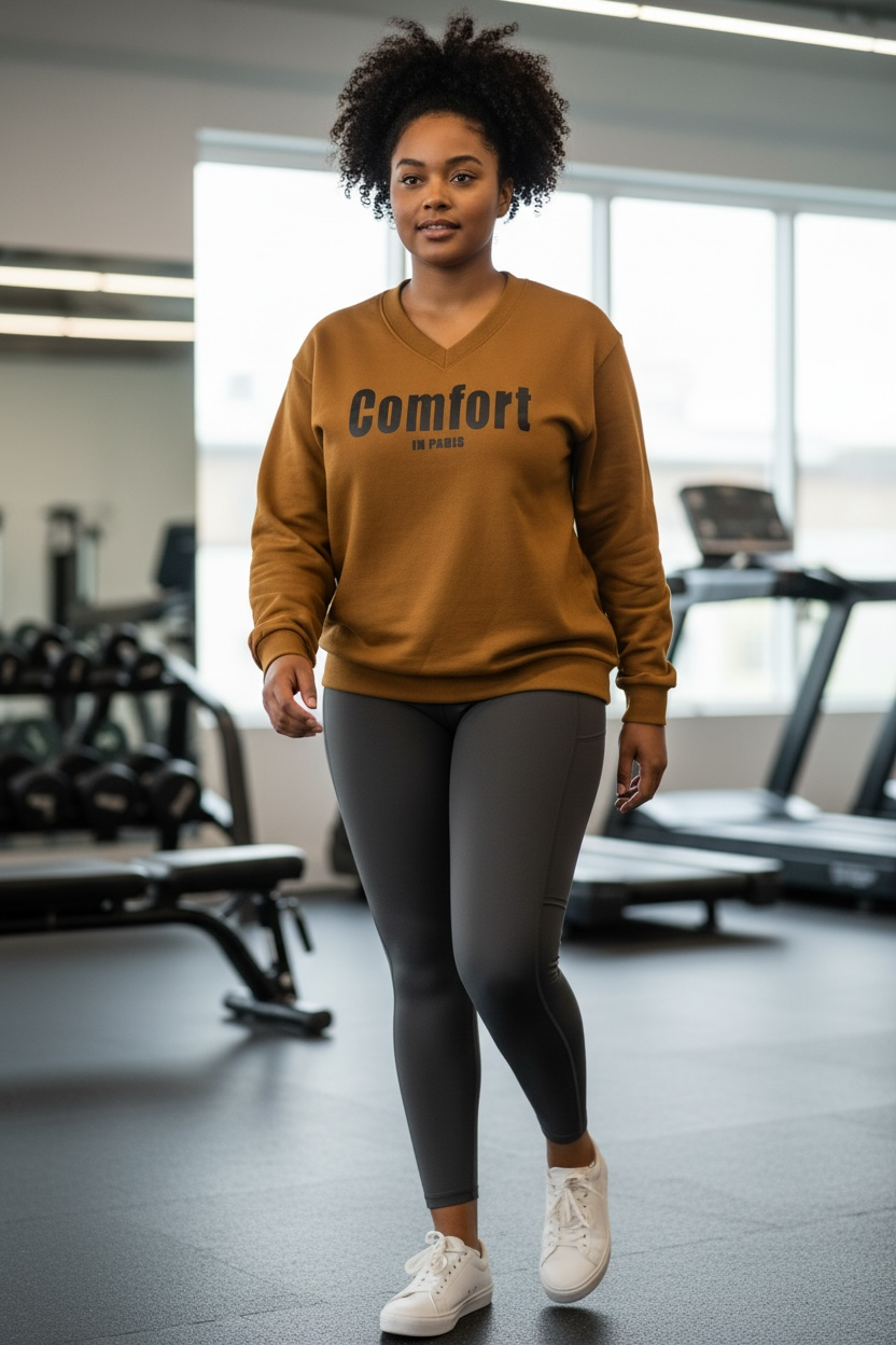 Comfort V-neck Sweatshirt - 2XL