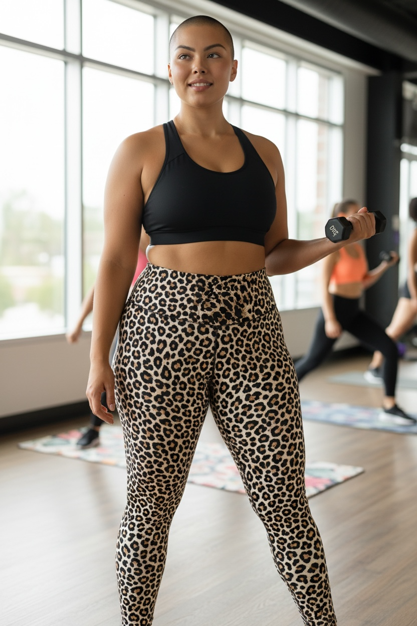 Leopard Print Legging - 2XL