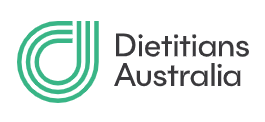 Dietitians Australia logo representing Dietitian affiliation and governing body