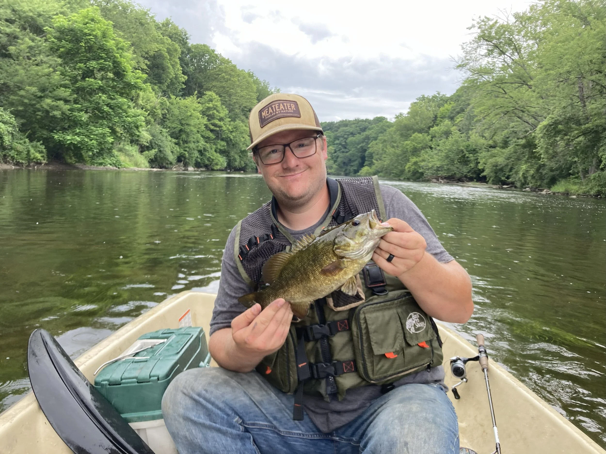 Recreational fishing experience in Michigan representing future guided fishing services.