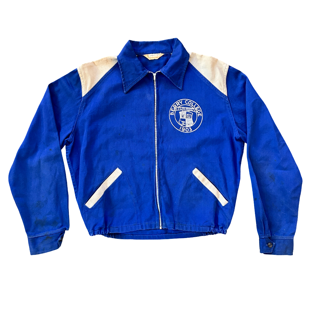 60s Berry Warmup Jacket - S
