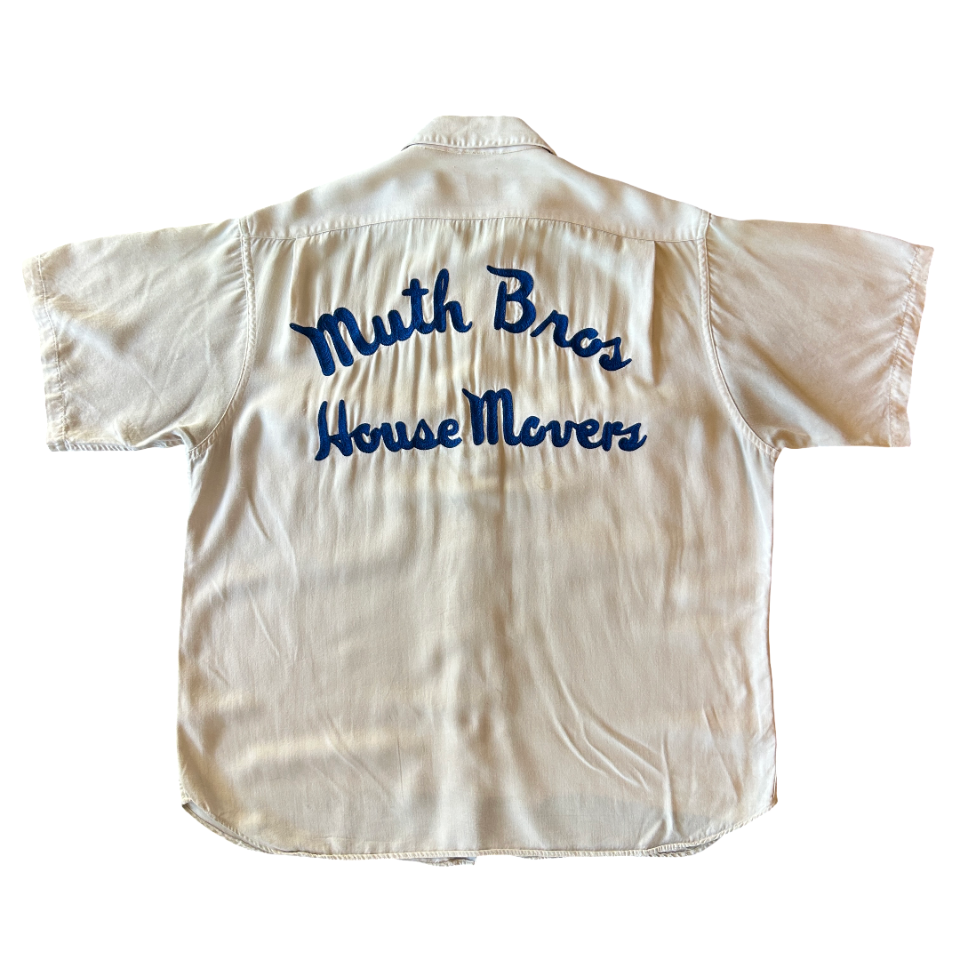 60s 'Muth Bros' Work Shirt - L ***